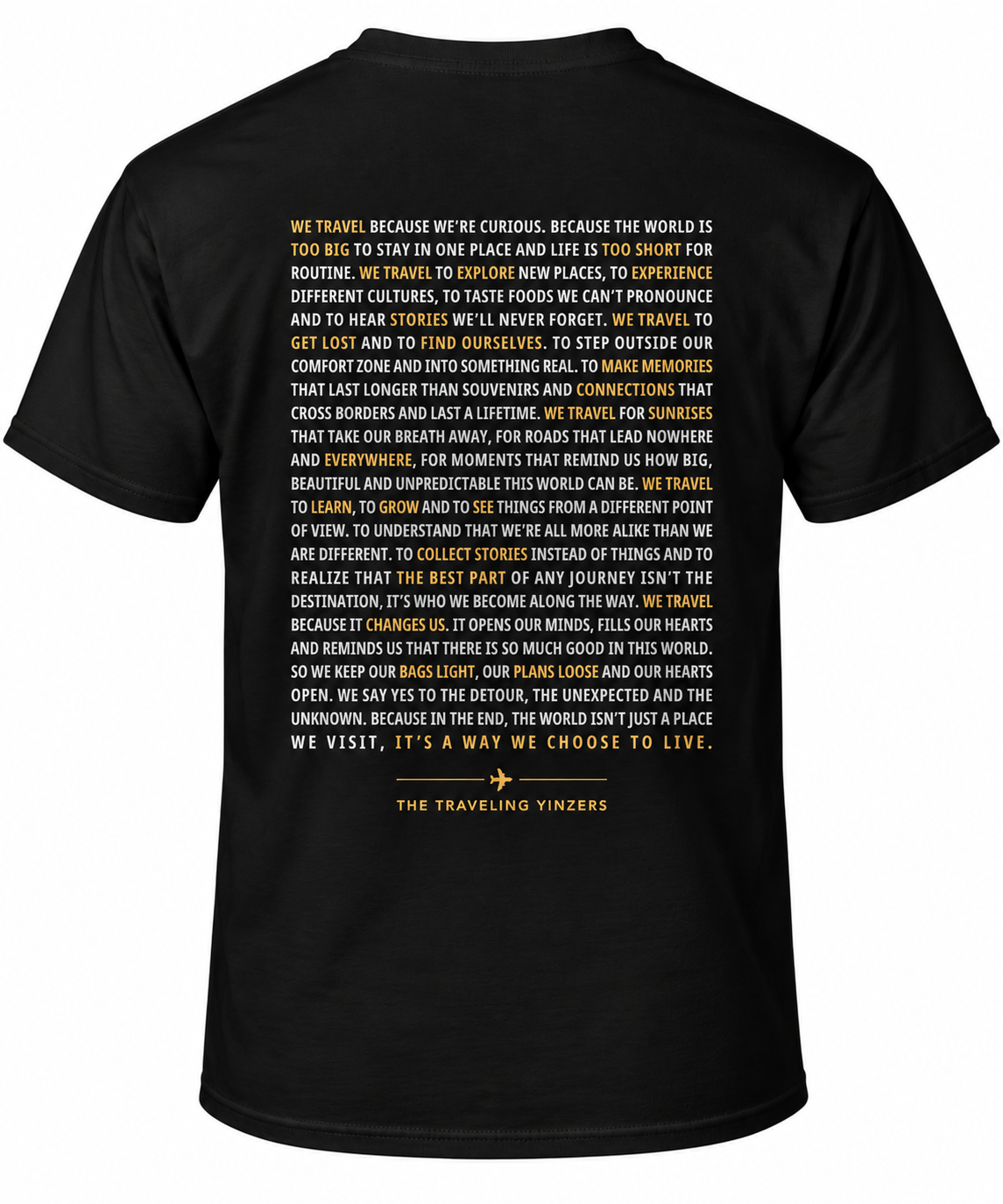 Why We Travel shirt