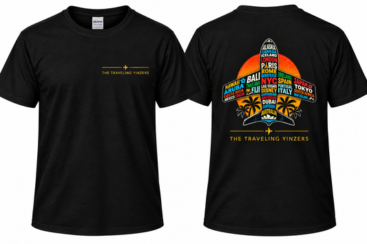 Airplane Destinations shirt